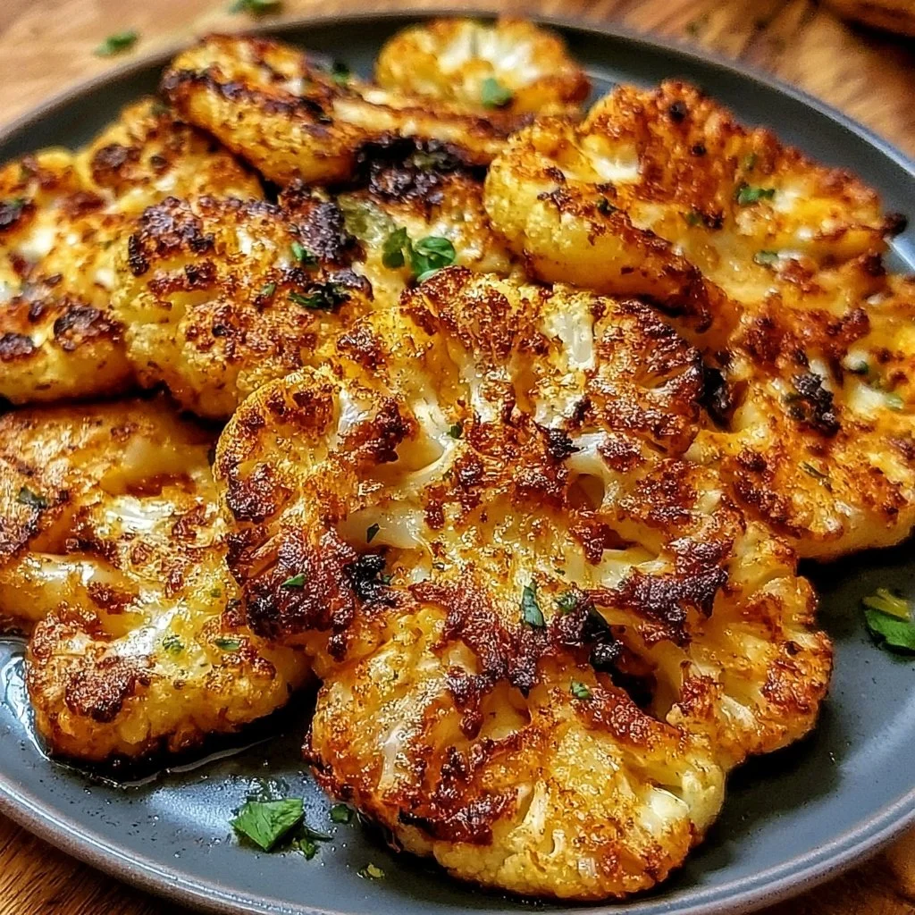 Steaks de chou-fleur croustillants au four, une recette saine et délicieuse