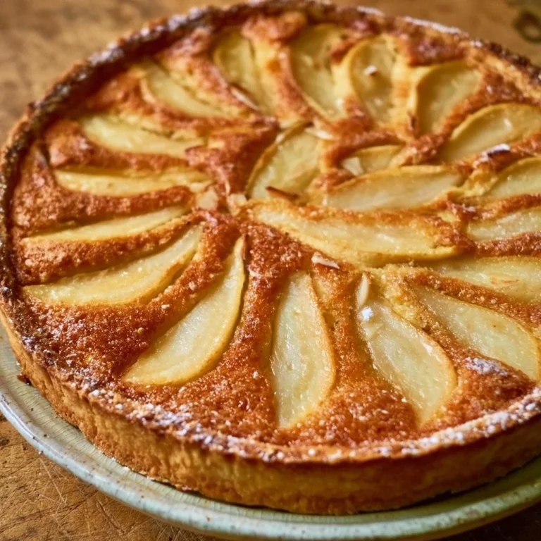 Tarte aux poires et aux amandes de Michel Roux Jr, dessert savoureux
