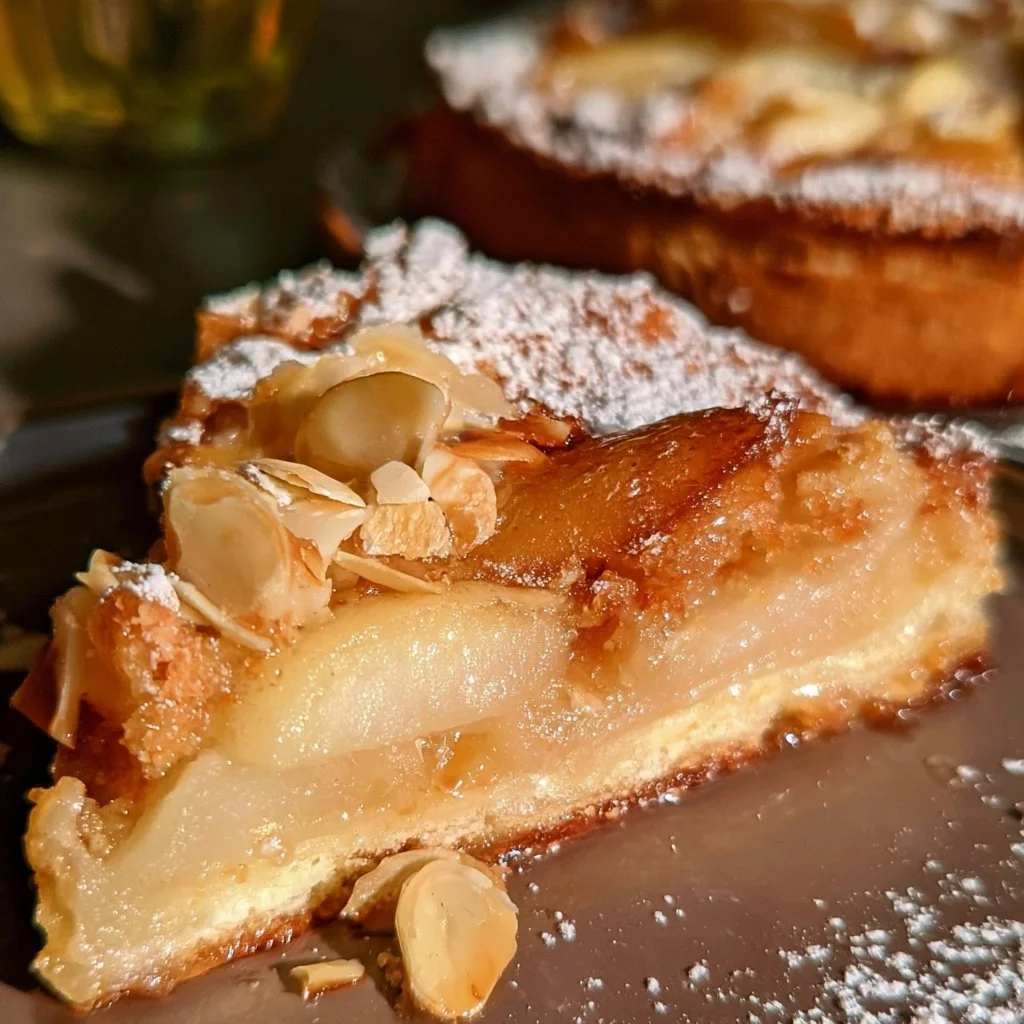 Tarte aux Poires et Crème d'Amande, un dessert élégant et savoureux