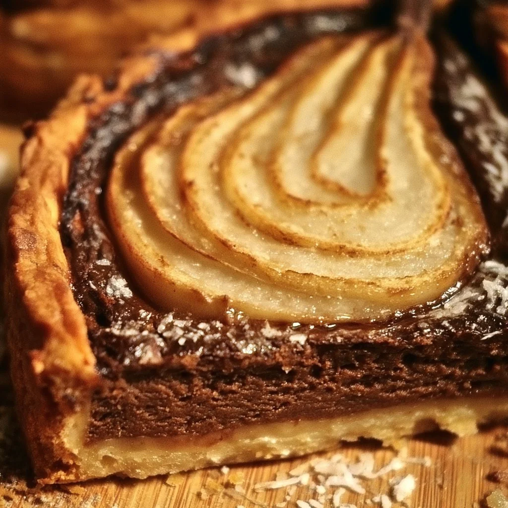 Tarte Chocolat et Poire, un dessert exquis alliant chocolat et poire