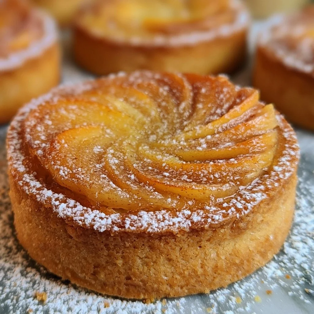 Tartes Bourdaloue aux poires et crème d'amande dans une belle présentation
